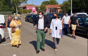 Paco Núñez. líder del PP de CLM, visitó El Casar (Guadalajara)