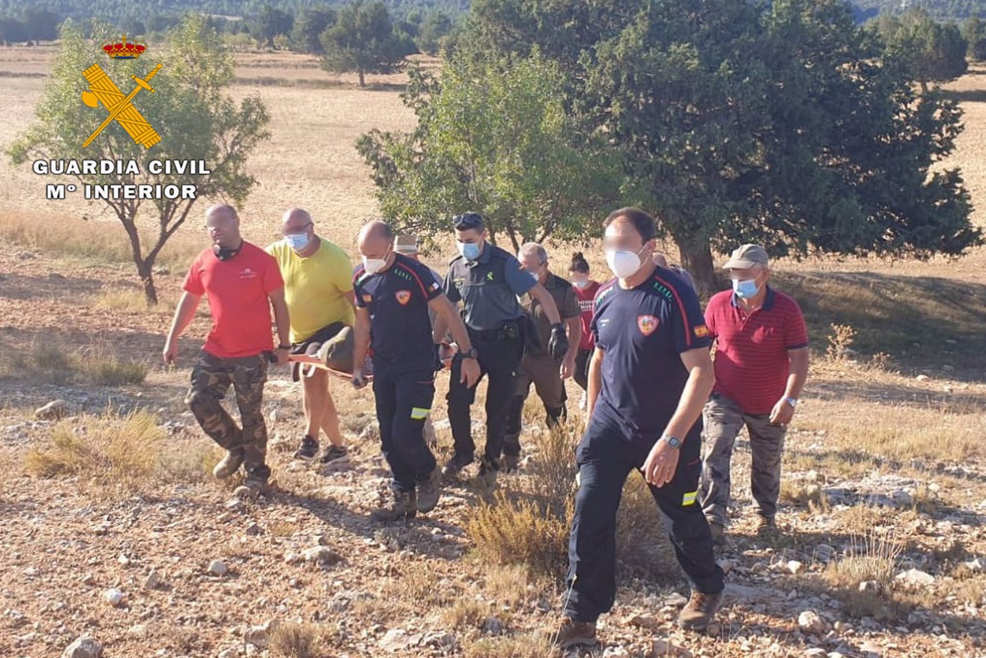 Rescate anciano desaparecido en Letur.