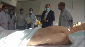Jesús Fernández Sanz, en el Hospital de Ciudad Real