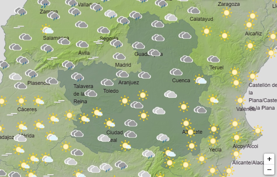 Continuarán las lluvias en CLM.