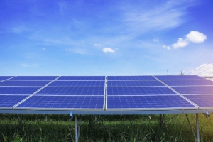 Imagen de archivo de una planta fotovoltaica en Castilla-La Mancha.