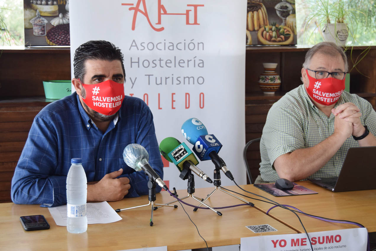 Tomás Palencia y Valentín Salamanca, presidente y secretario de la Asociación de Hostelería de Toledo.