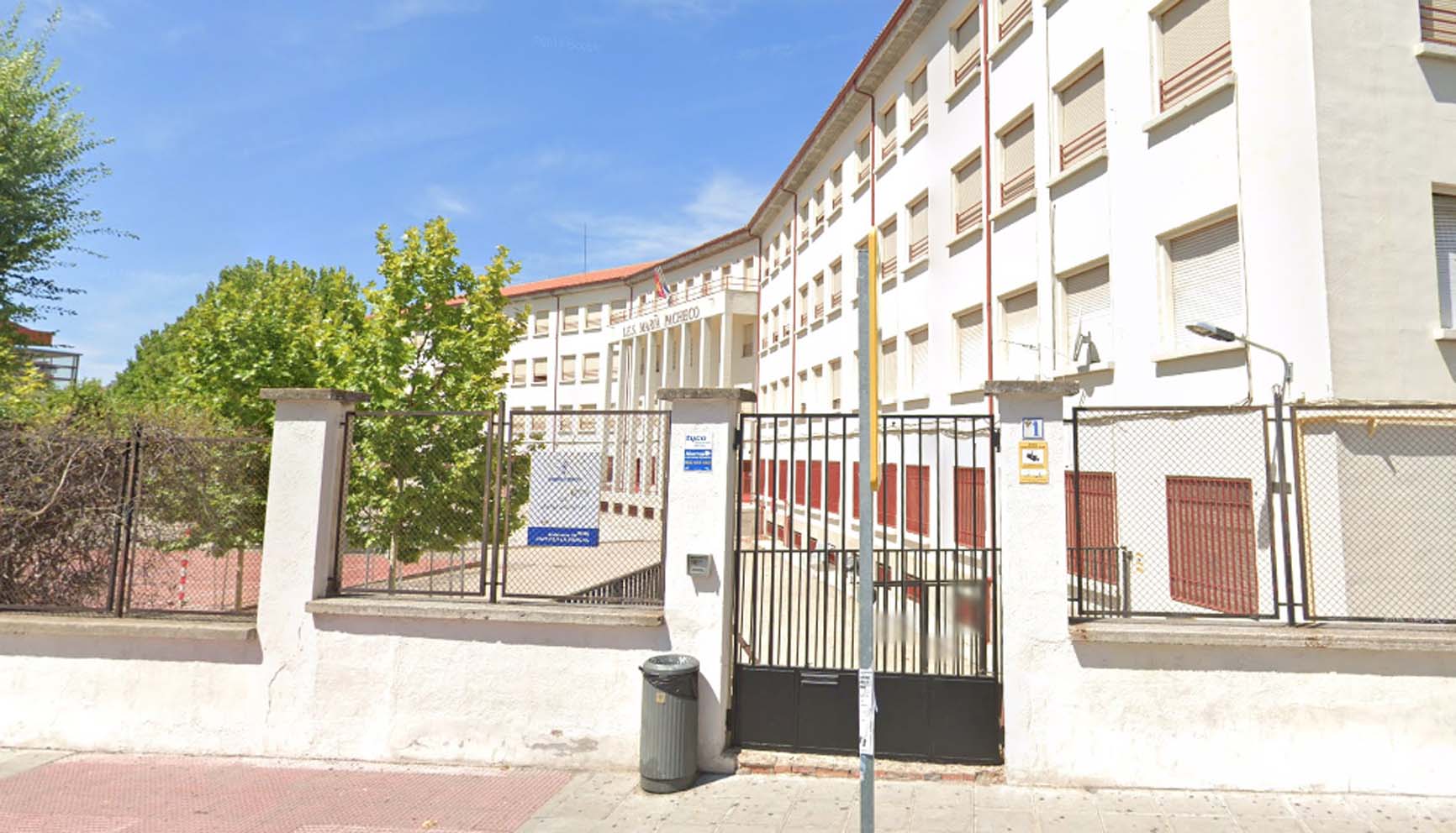 Colegio María de Pacheco, en Toledo, donde ha aparecido un positivo por Covid-19.