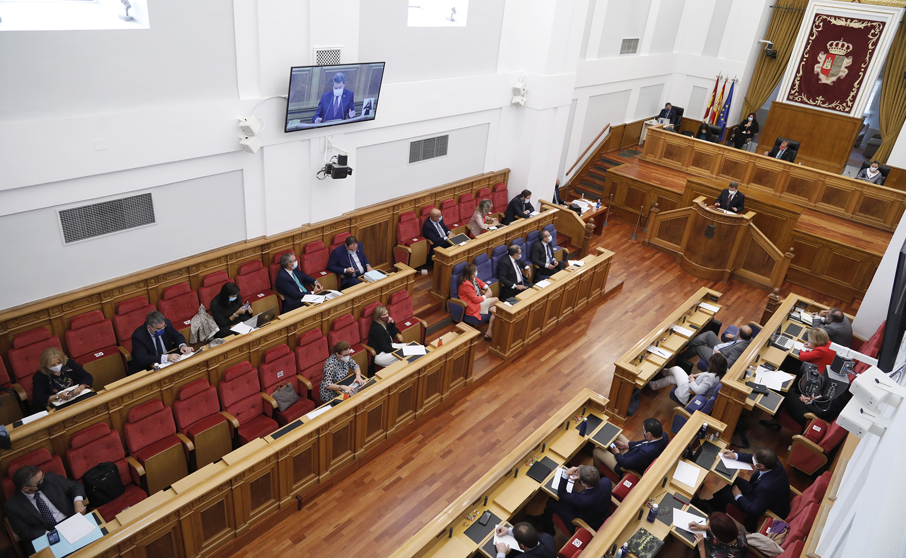 Imagen del Pleno de las Cortes de CLM durante el Debate sobre el Estado de la Región.