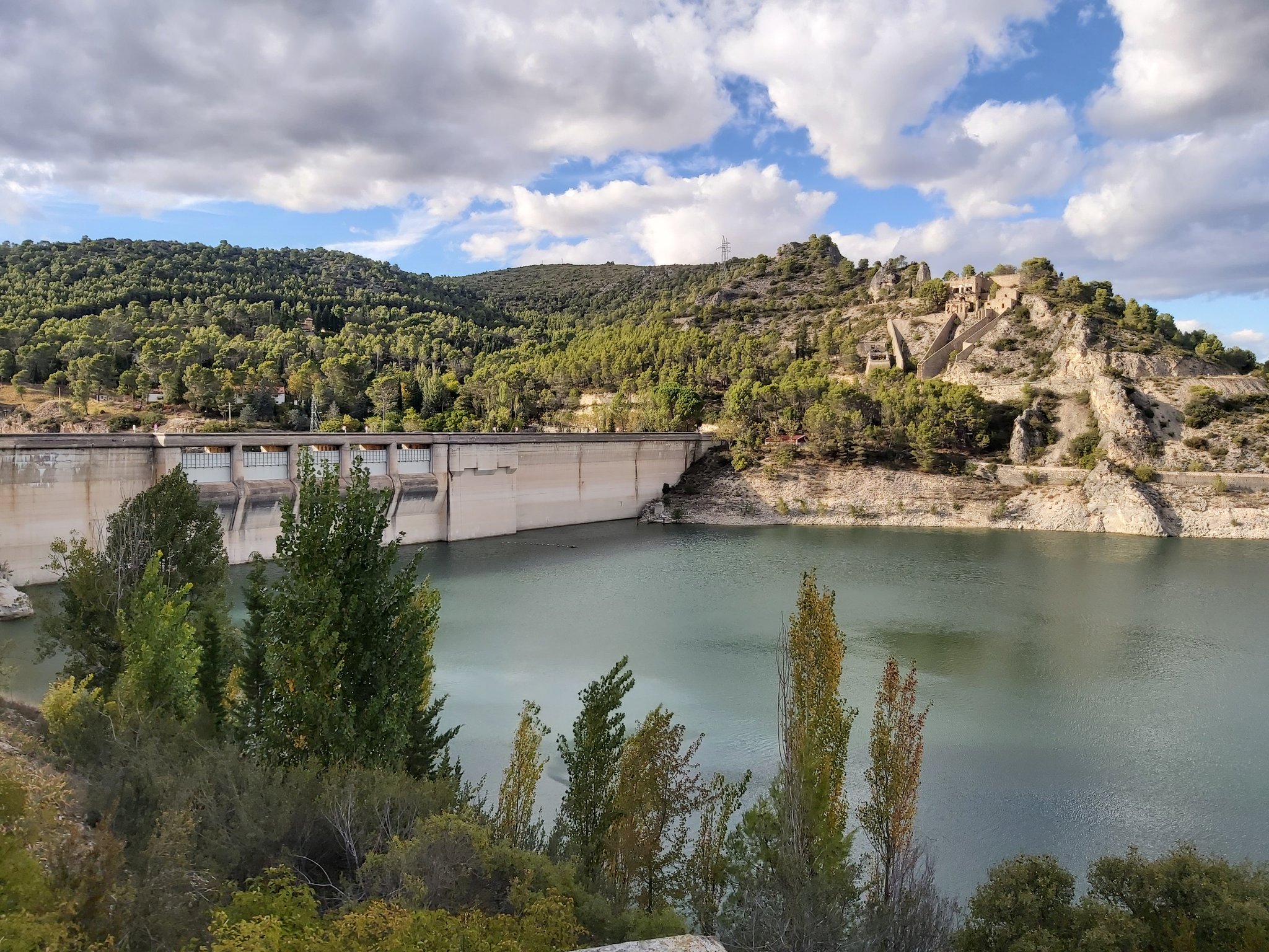 Embalse de Entrepeñas, cabecera del Tajo, en Sacedón (Guadalajara) en una imagen tomada este mes por Río Tajo Vivo.