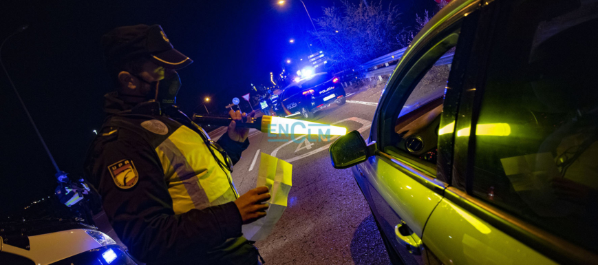 Uno de los controles realizados en Castilla-La Mancha durante el estado de alarma.