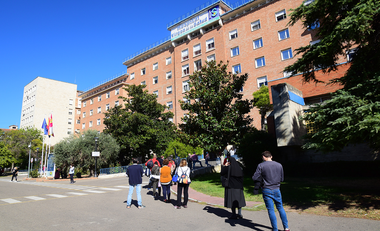 El Virgen de la Salud, el caduco hospital de Toledo que está a punto de cerrar sus puertas puesto que el traslado al nuevo ya se ha hecho casi en su totalidad. Foto: Rebeca Arango.