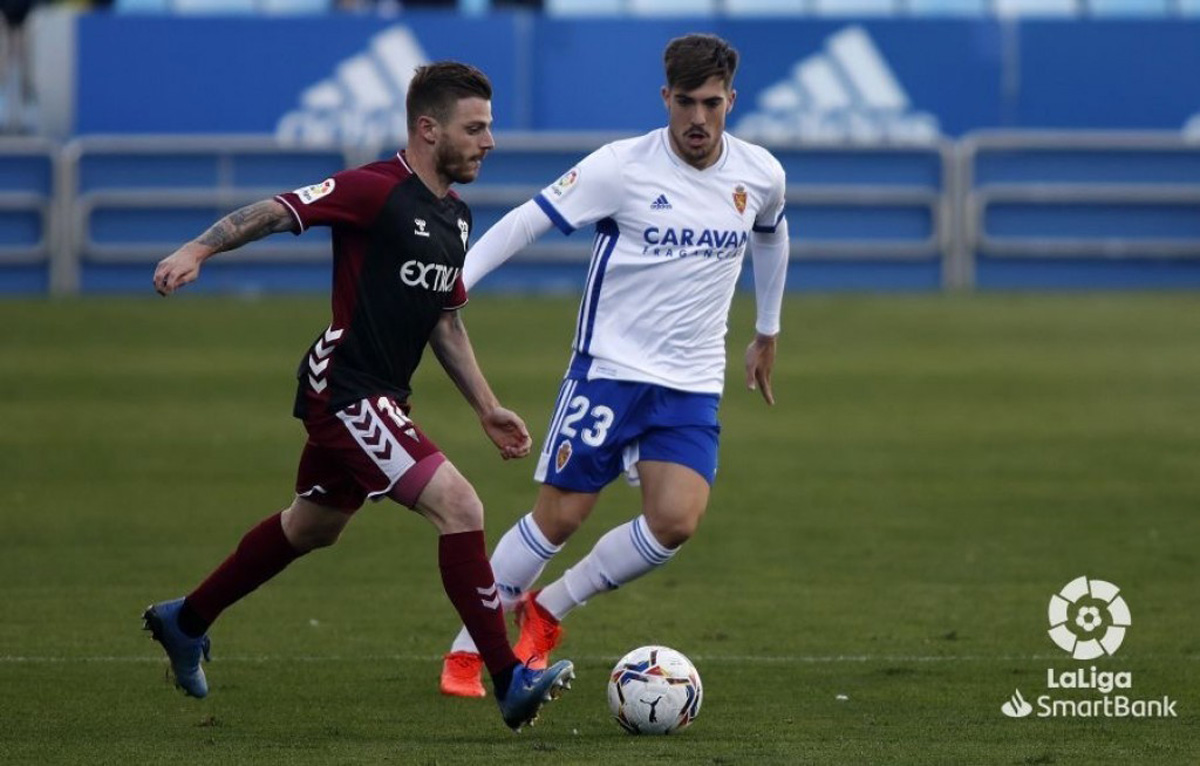 Imagen del encuentro entre el Albacete y el Zaragoza.