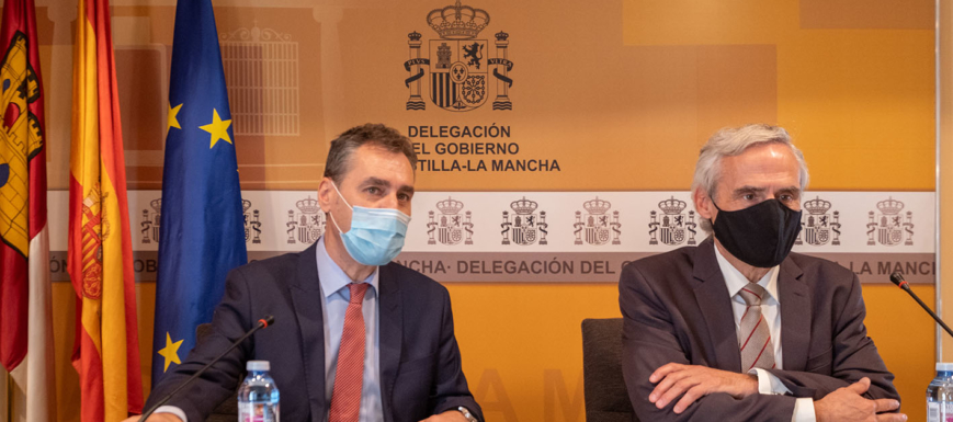 Francho Tierraseca, delegado del Gobierno en CLM; y José Martínez, fiscal jefe del Tribunal Superior de Justicia de CLM.