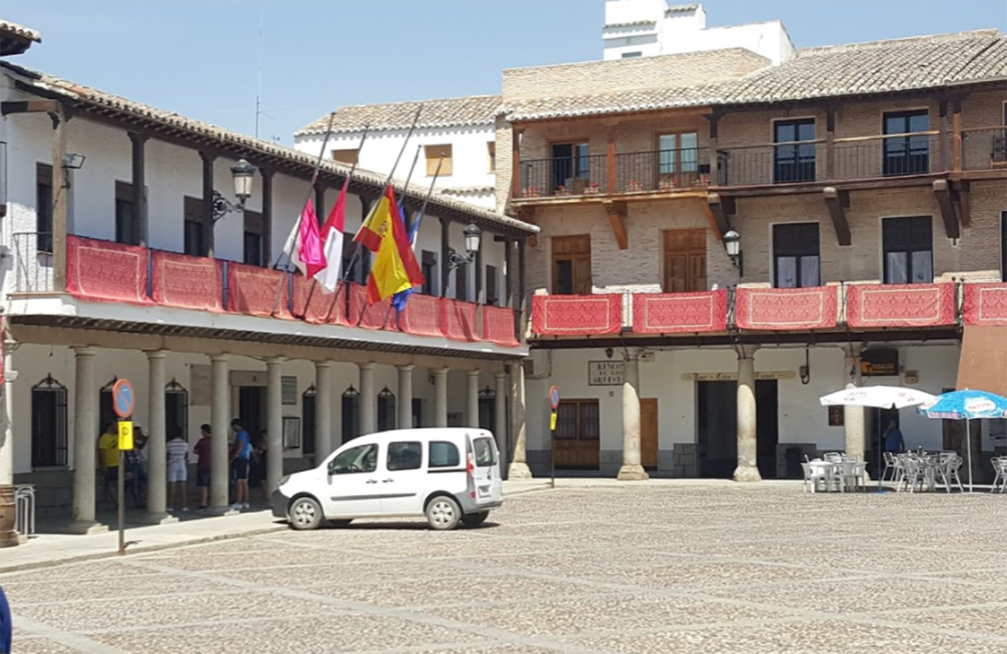 Plaza Mayor de La Puebla de Montalbán.