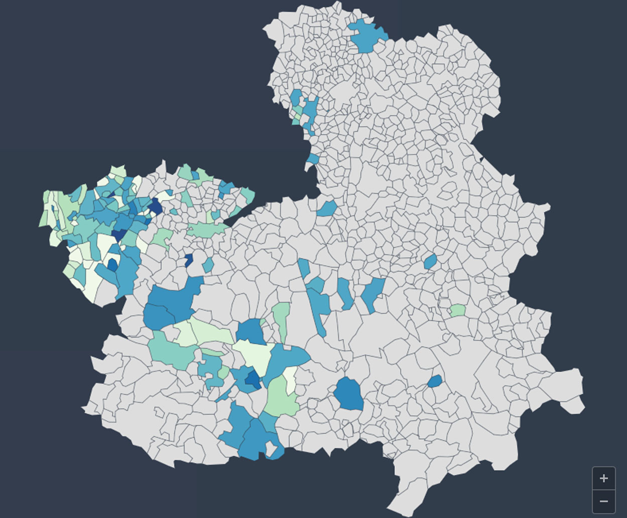 Municipios con medidas anticovid en vigor.