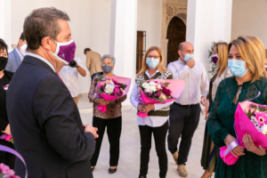 Emiliano García-Page, durante la celebración del Día de la Mujer Rural en el Palacio de Fuensalida.