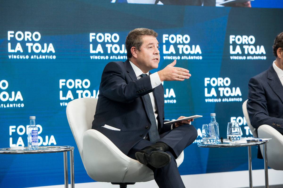 Page durante su intervención en el Foro "La Toja, Vínculo Atlántico".