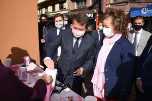 Visita de Page a Villarrobledo.