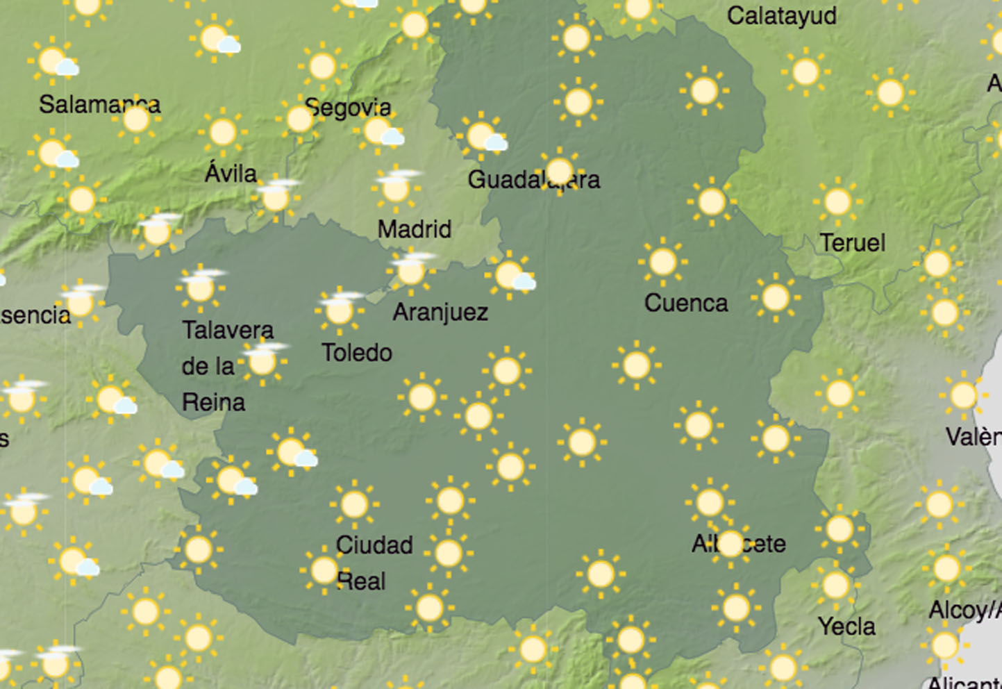 Temperaturas estables en CLM