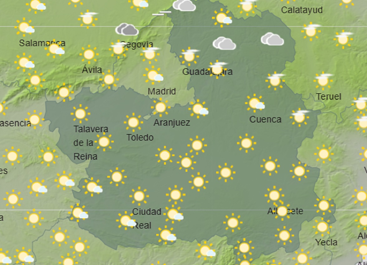 Previsiones de tiempo soleado en la región, con ascenso de temperaturas.