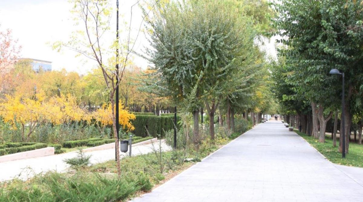 Parque de las Tres Culturas, imagen facilitada por la Aemet, que pronostica cielos cubiertos