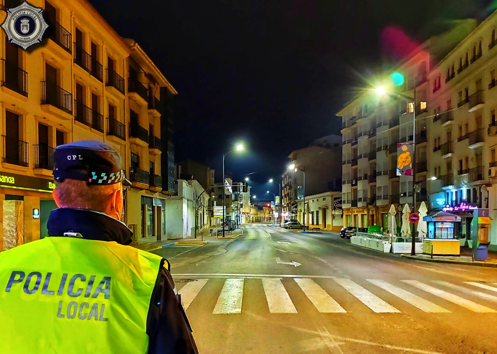 Imagen de archivo de un policía local de La Roda.