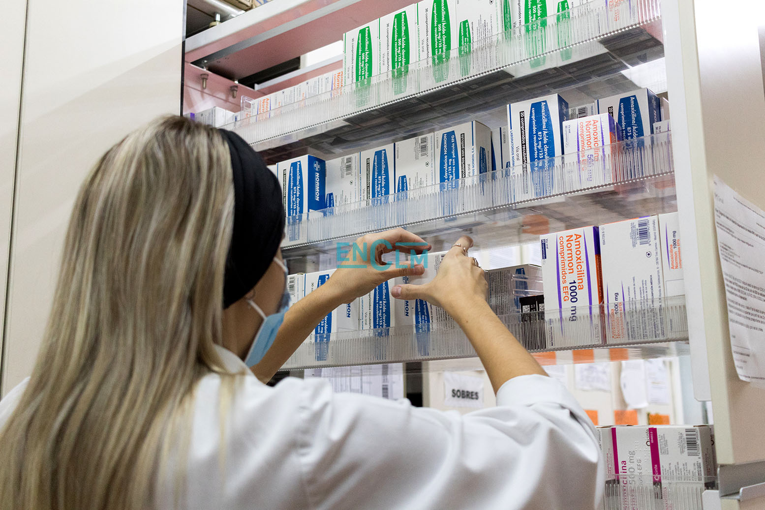 Imagen de archivo de una farmacia en Castilla-La Mancha.