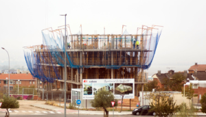 Imagen de archivo de una vivienda en construcción