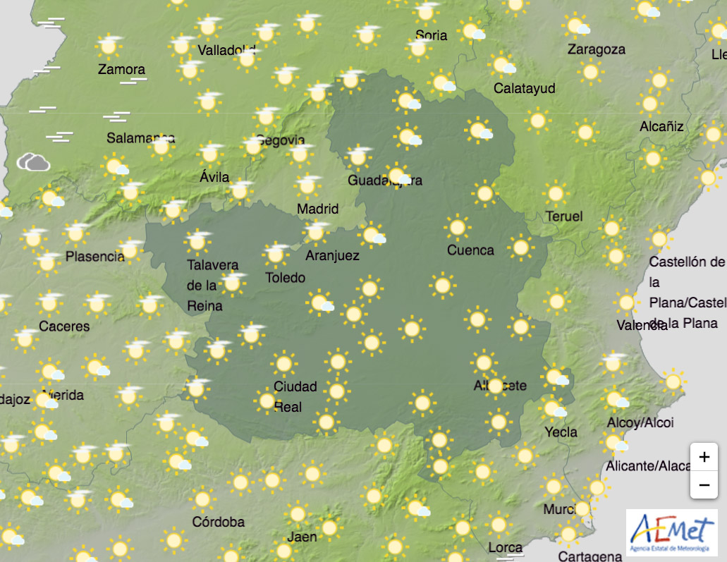 Los cielos estarán despejados en CLM.