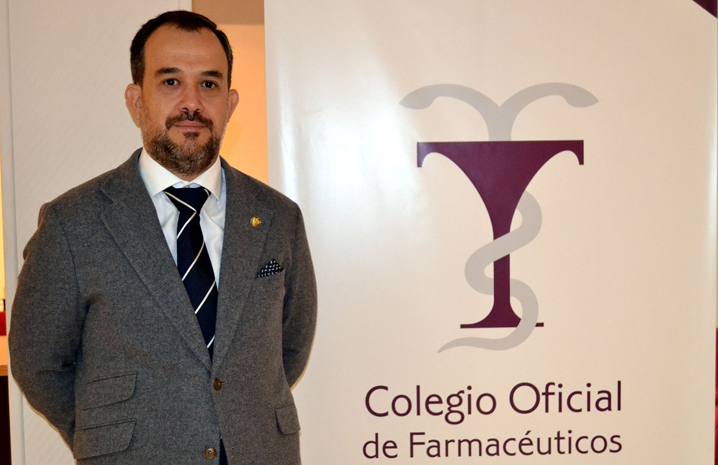 Francisco Javier Jimeno, presidente del Colegio de Farmacéuticos de Toledo.