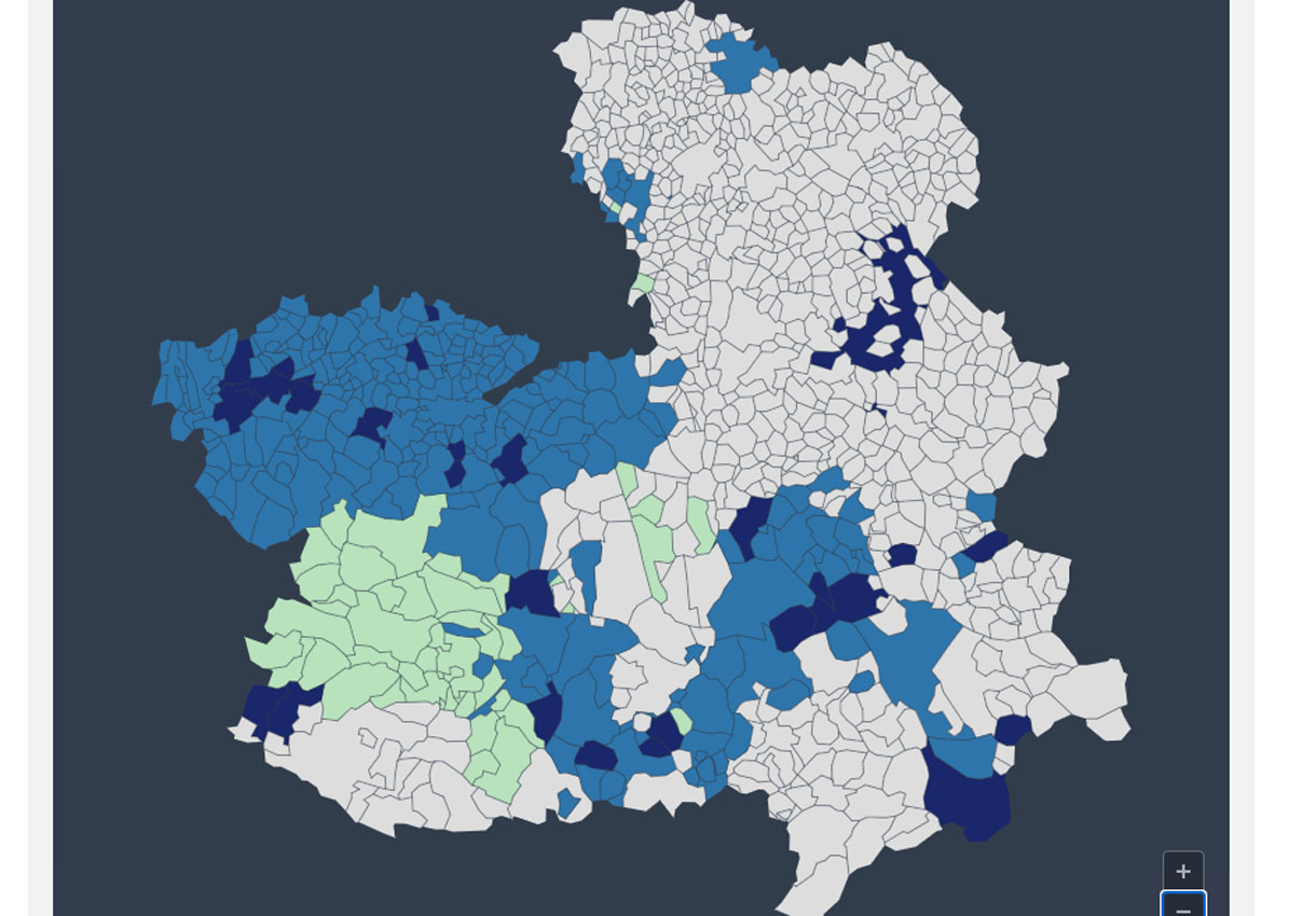 Niveles de medidas en los municipios de Castilla-La Mancha.