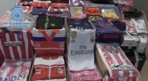 Prendas falsificadas deportivas en Toledo