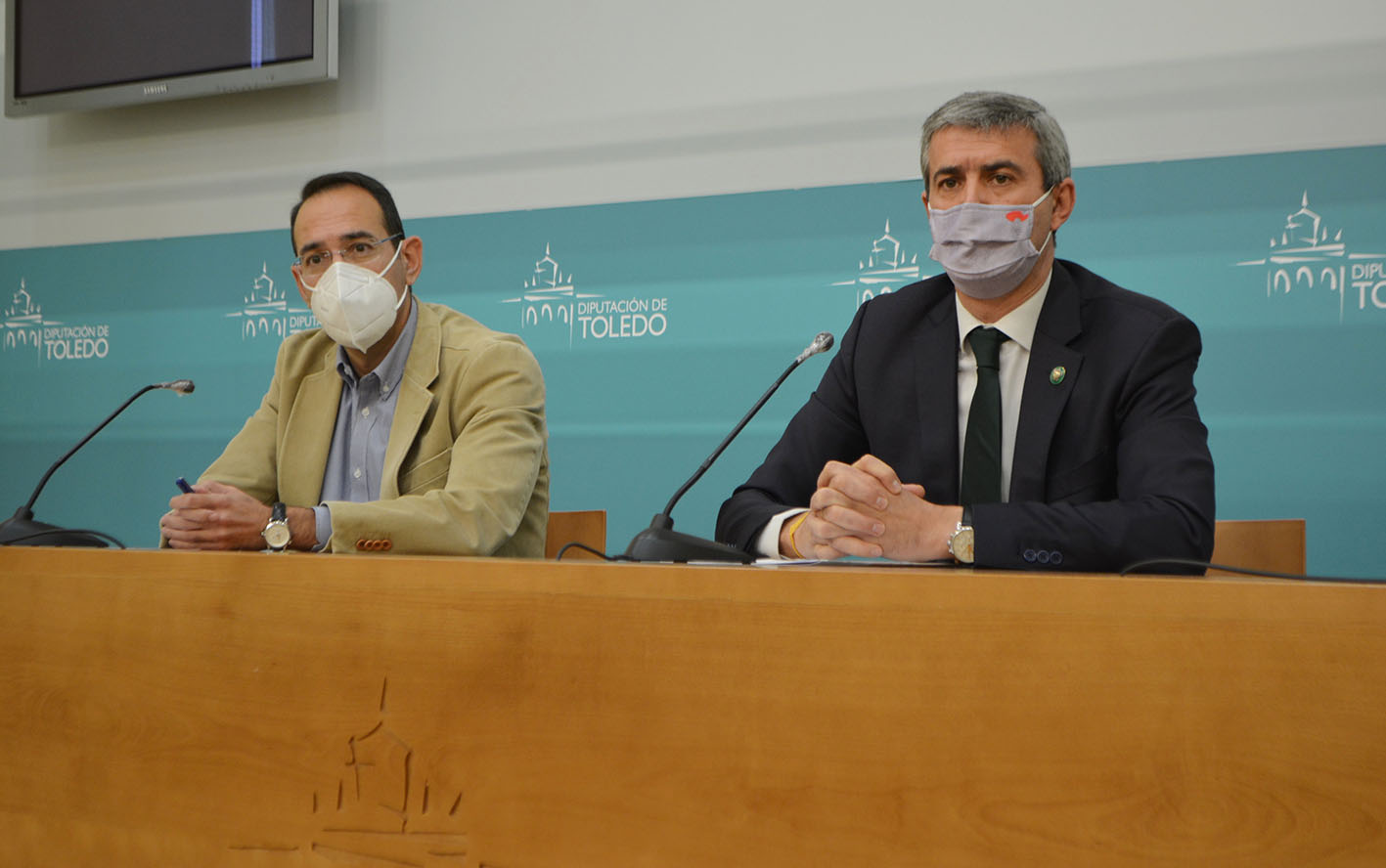 Santiago García Aranda y Álvaro Gutierrez, durante la rueda de prensa.