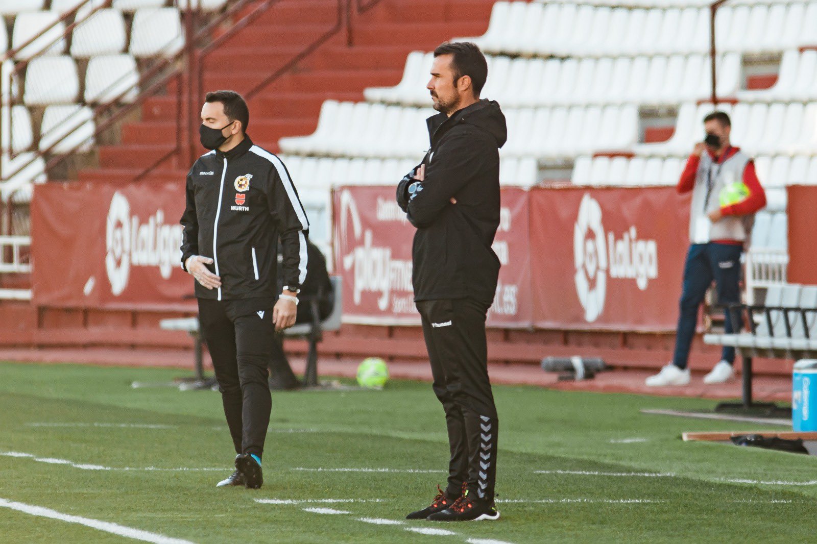 López Garai en uno de los encuentros que ha dirigido al Albacete.