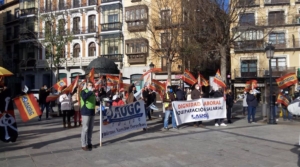 Manifestación de guardias civiles en Toledo por el reparto de la productividad