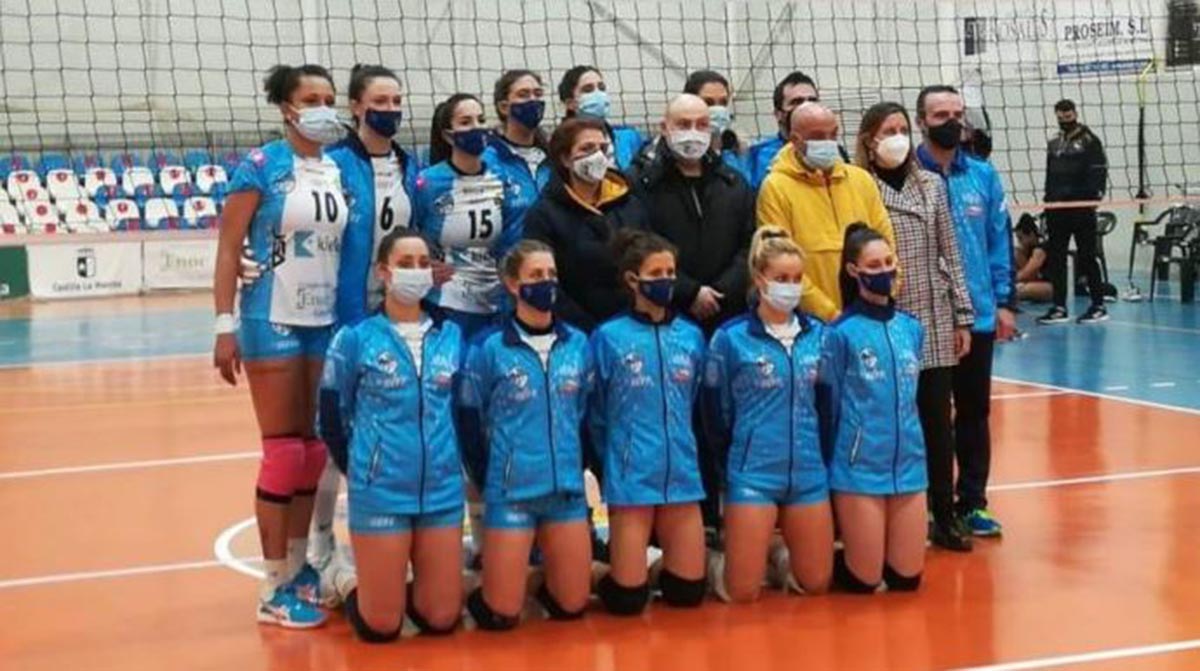 Formación del Kiele Socuéllamos que derrotó al Cajasol Voley Foto - Kiele Socuéllamos