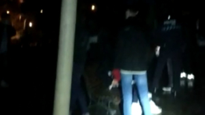 Imagen del botellón de menores en el Parque del Crucero.