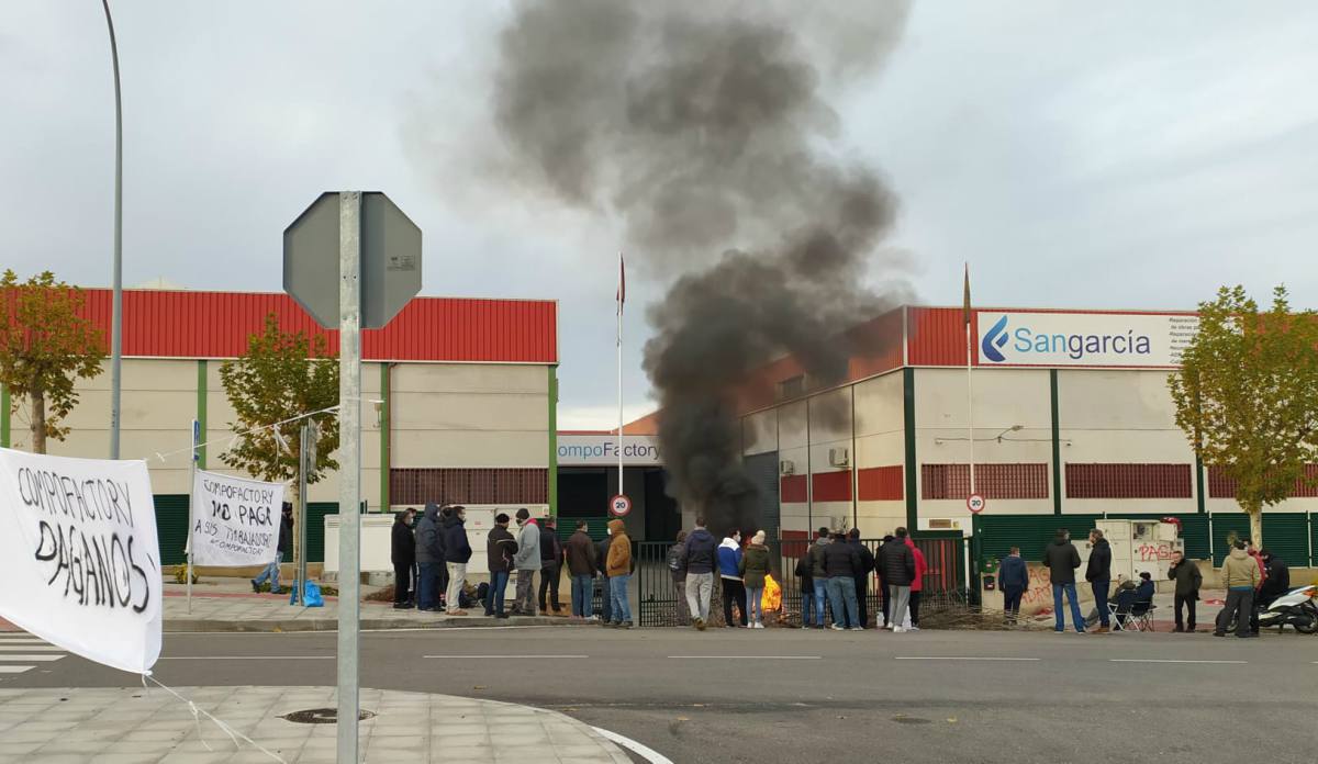 Protesta de los trabajadores de Compo Factory Toledo.