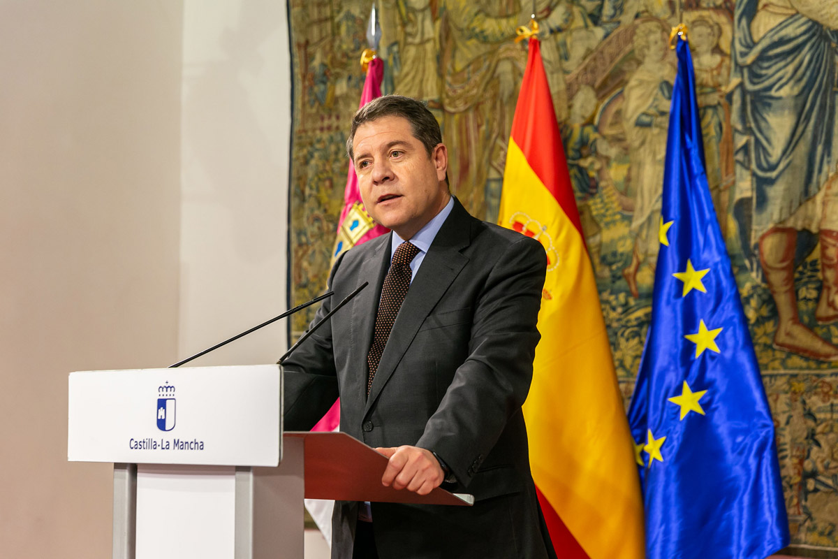 Intervención del presidente de CLM en el Palacio de Fuensalida.