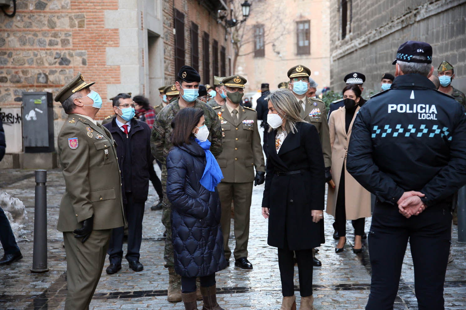 Acto de agradecimiento a la labor del Ejército en Toledo durante la emergencia del temporal Filomena.