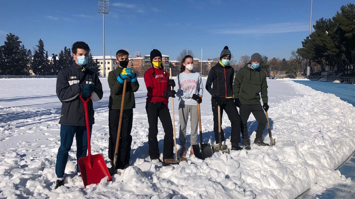 Lucas Búa, uno más contra la nieve