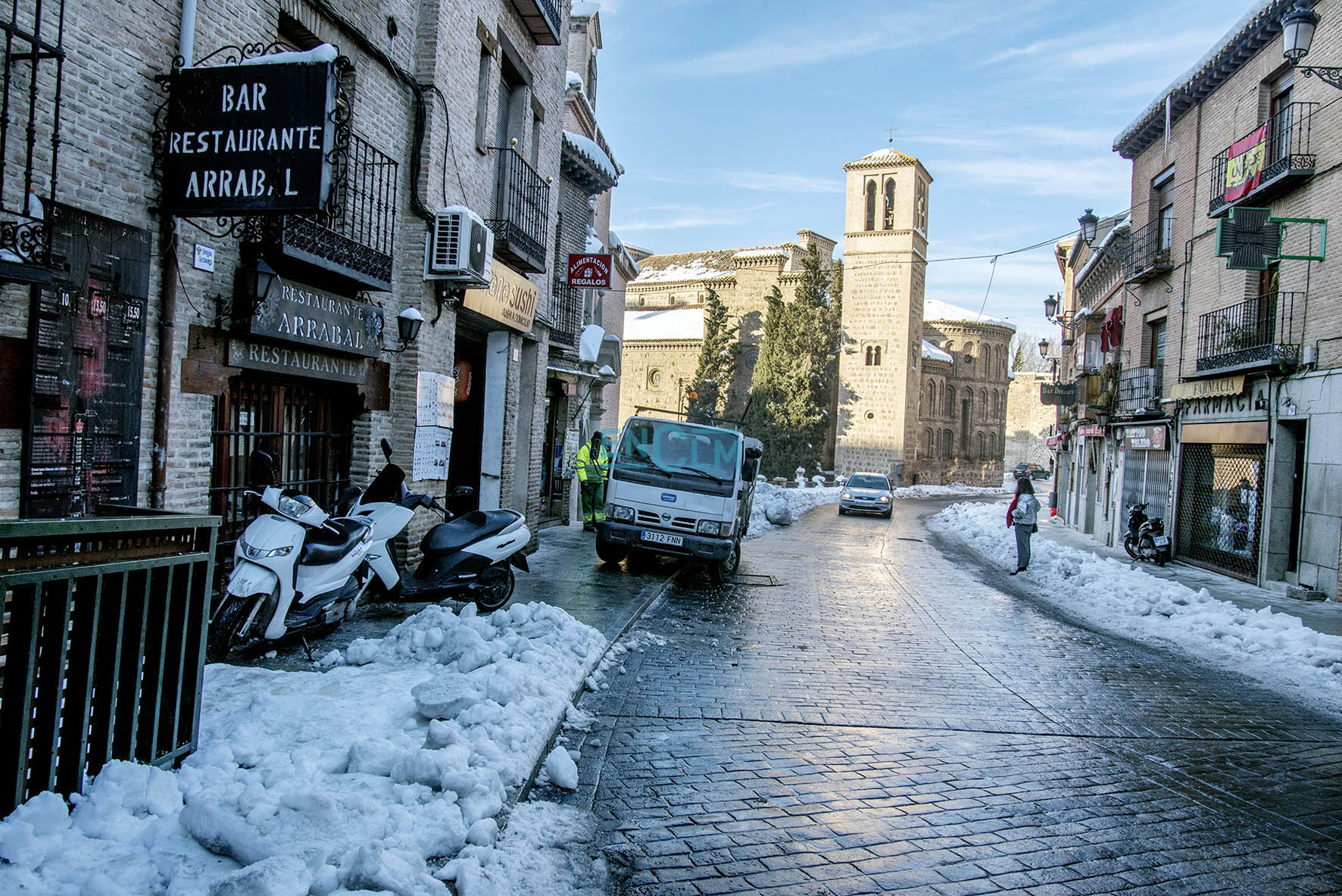 Una imagen del casco histórico de Toledo, hoy jueves 14 de enero.