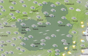 Las lluvias serán poco intensas por lo general hoy en CLM.