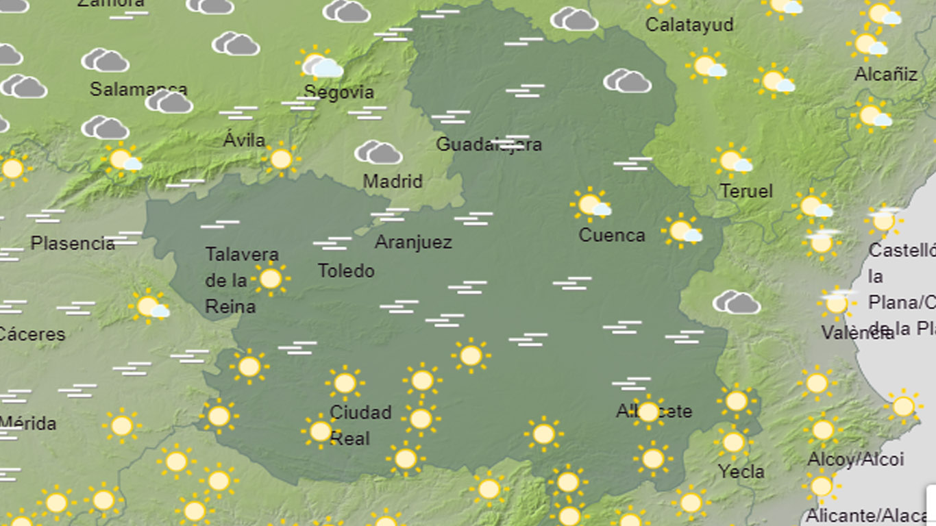 Temperaturas estables hoy en CLM