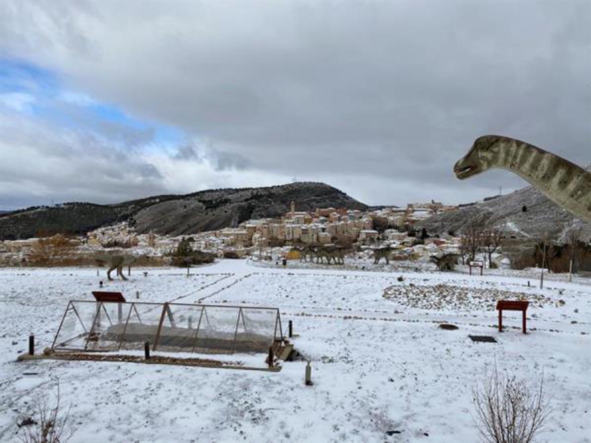 La nieve, sobre Cuenca