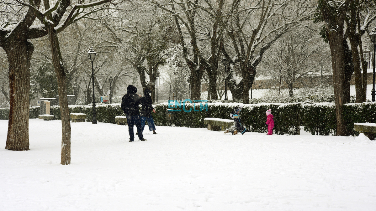 La nieve, qué bonita durante las primeras horas...