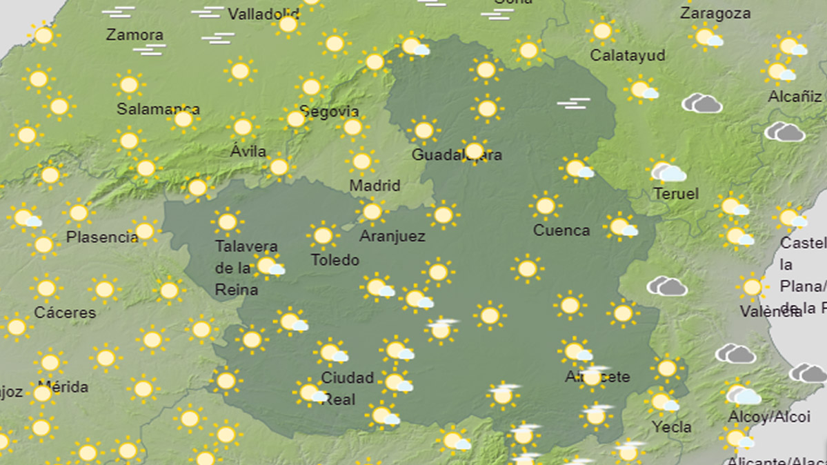 Cielo despejado pero tiempo frío en CLM.