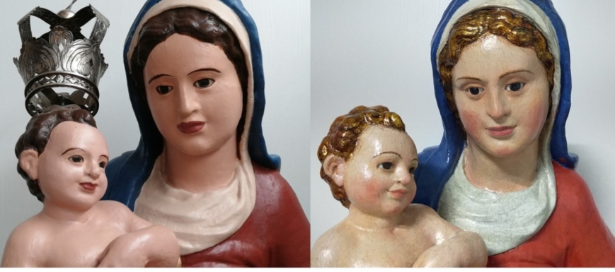 El antes y el después de la Virgen de la Paz