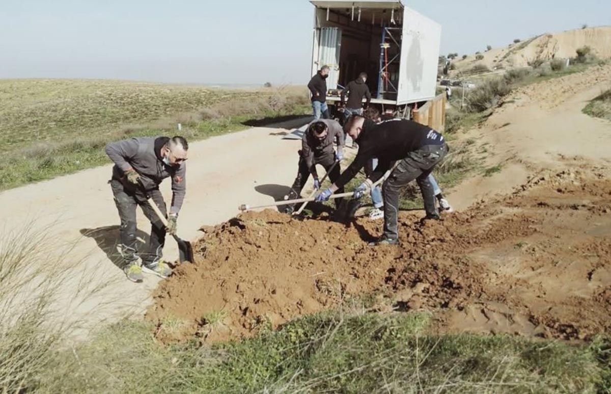 Obras de "Cuéntame" en las barrancas de Burujón. Foto. Ecologistas en Acción