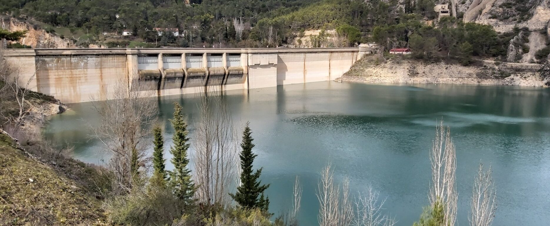 Embalse de Entrepeñas este mes de febrero.