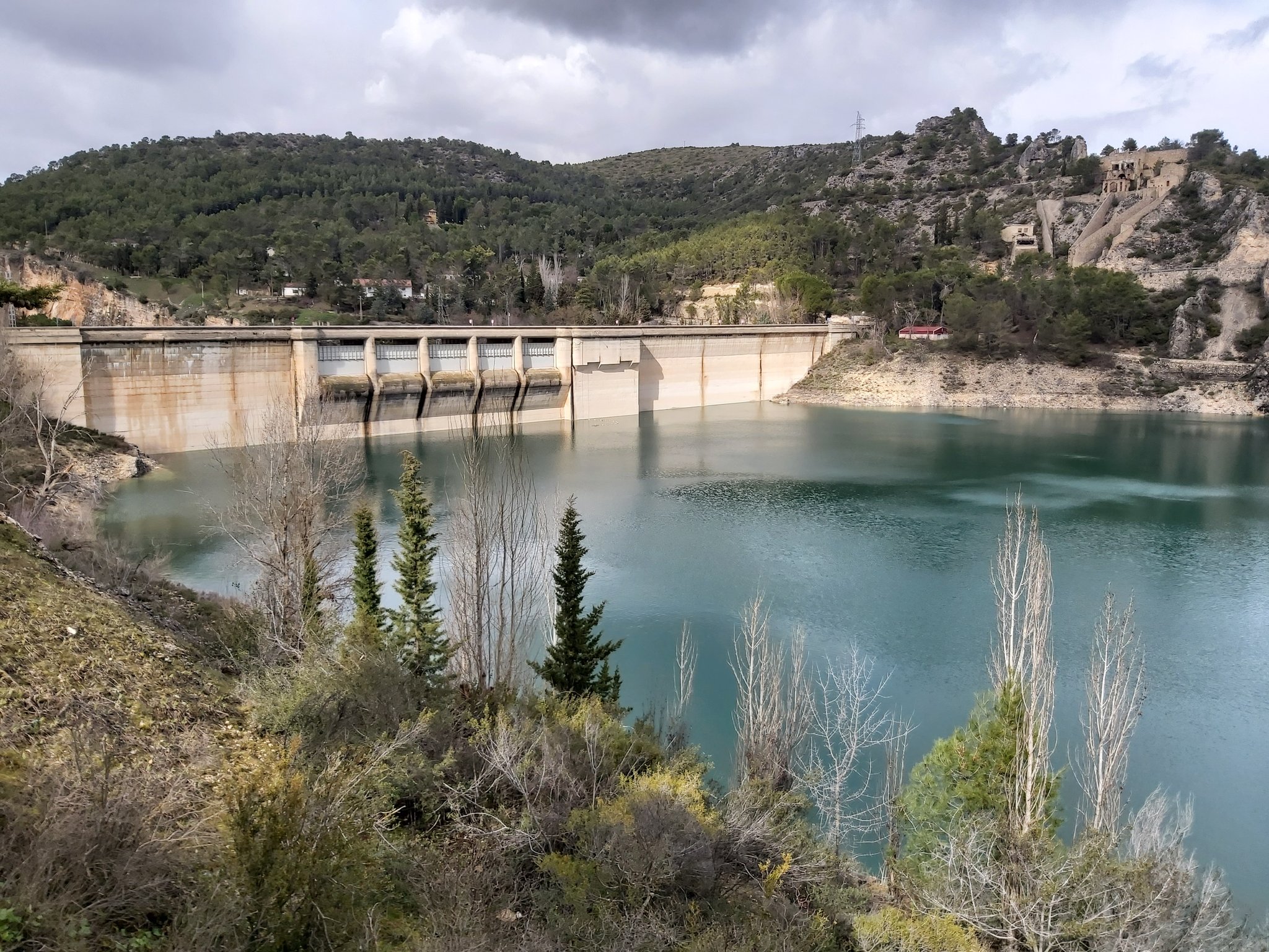 Embalse de Entrepeñas este mes de febrero.