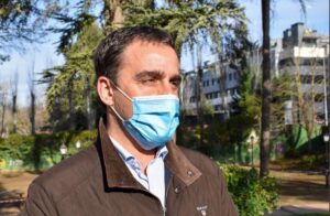 El concejal de Parques y Jardines, Jaime Sanz
