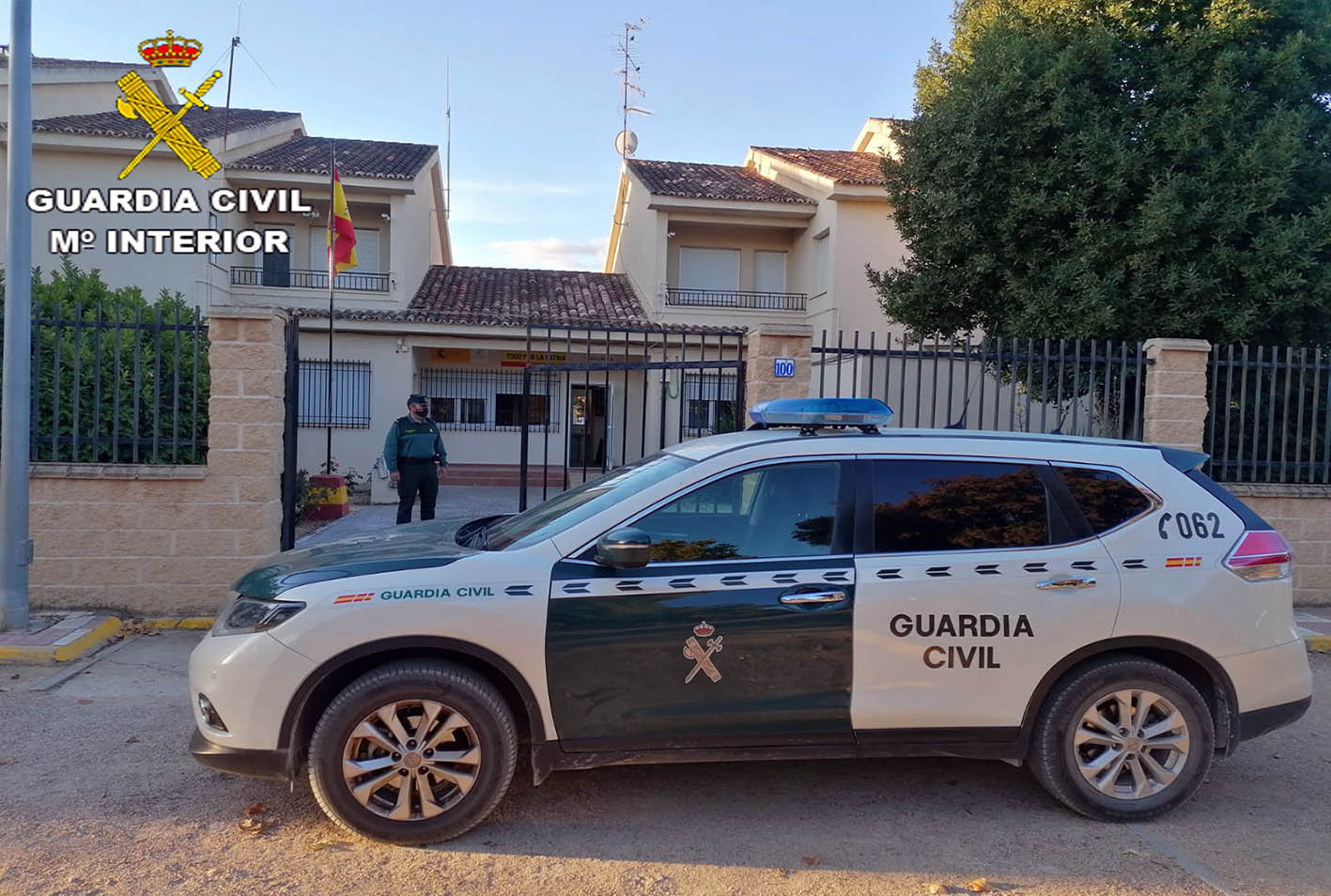 Cuartel de una patrulla de Seguridad Ciudadana del Puesto de la Guardia Civil de La Puebla de Almoradiel.