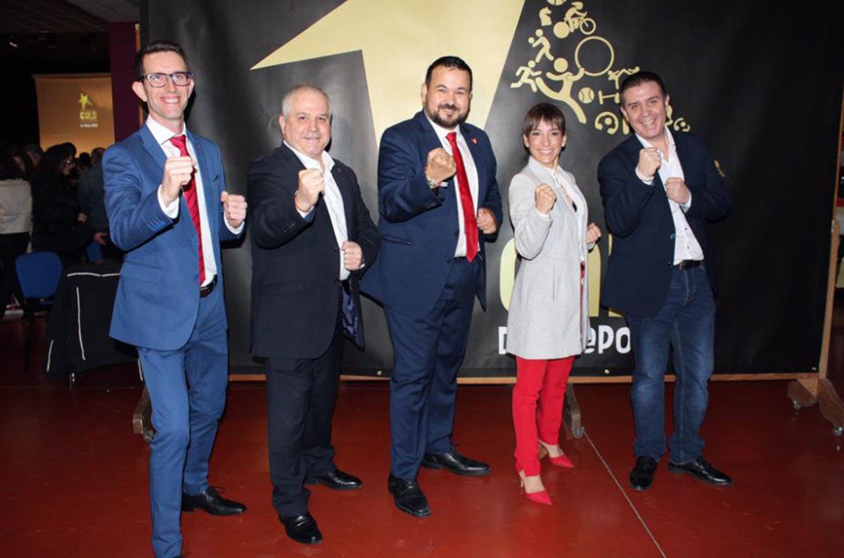 Foto de enero de 2020, durante la XXV Gala del Deporte de La Roda, apadrinada por Sandra Sánchez